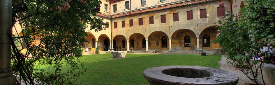 Il chiostro del Museo Civico di Bassano del Grappa