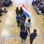Sfilamento bandiera olandese gemellaggio 2018