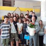 I ragazzi di terza con il prof. Pozzato