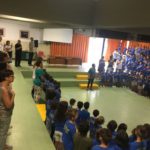 il sindaco alla cerimonia di apertura dell'anno scolastico alla Scuola Primaria Canova