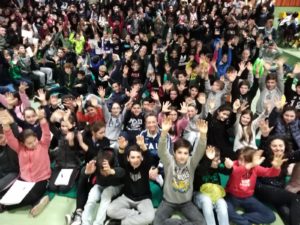 Ragazzi all'incontro con Giada Ballan